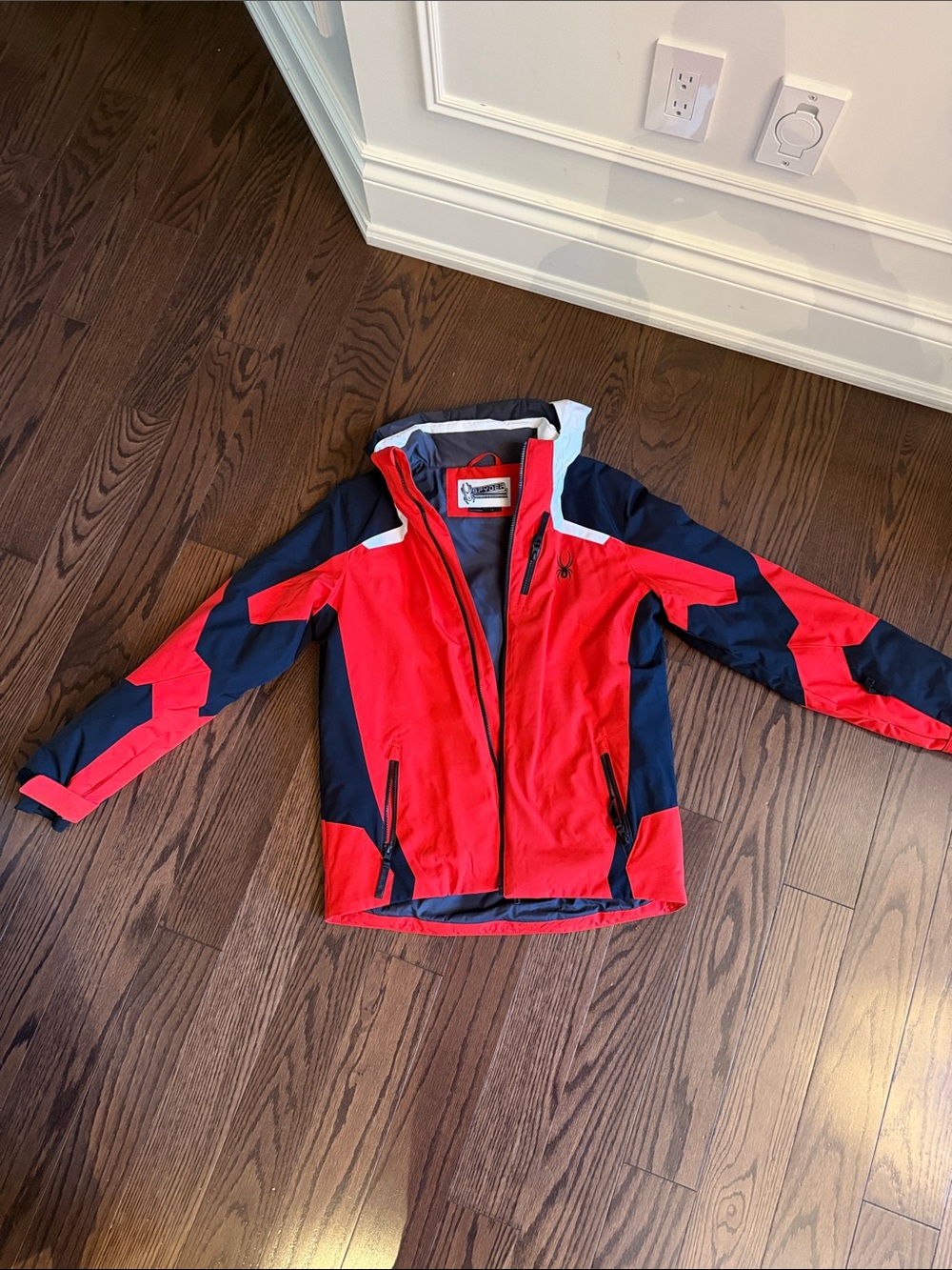 Spyder Kids Red and black Ski Shell Jacket
